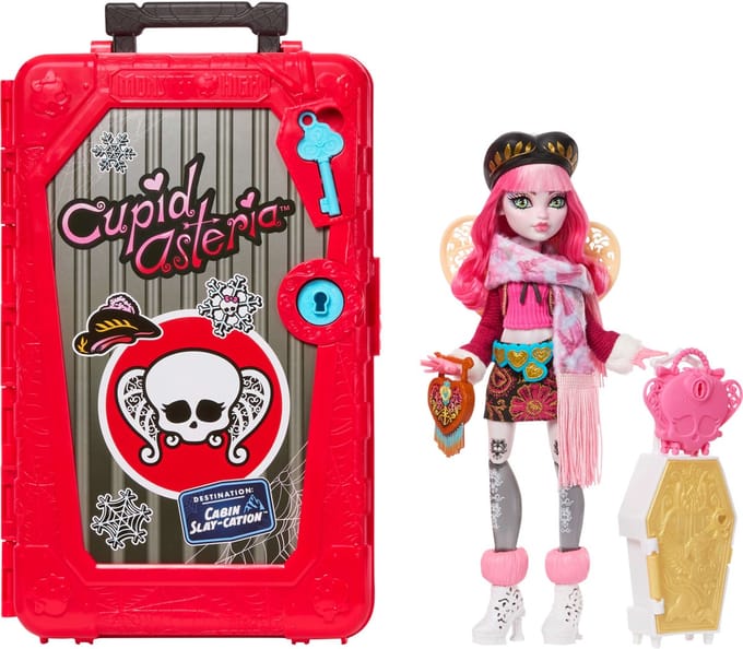 Monster High Skulltimate Secrets Cabinevakantie Speelset - Cupid Asteria Pop en Accessoires