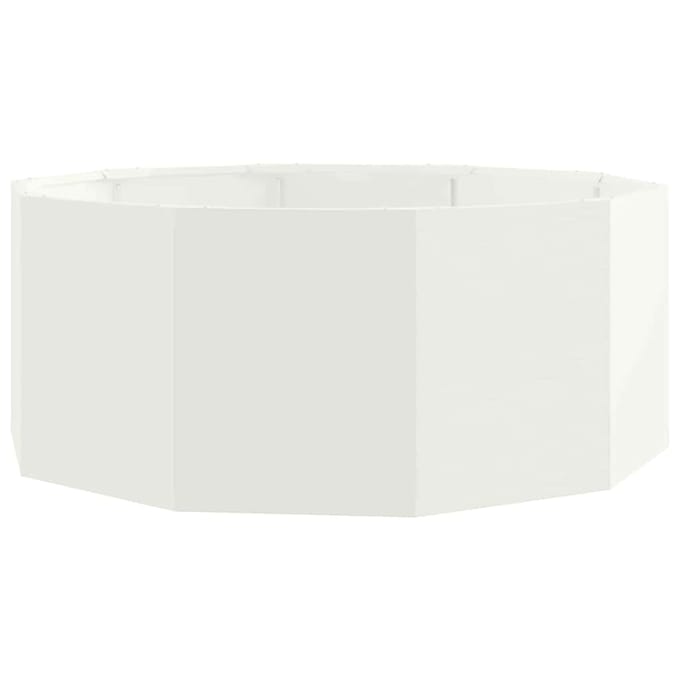 vidaXL Plantenbak Wit 90 x 90 x 35 cm Staal