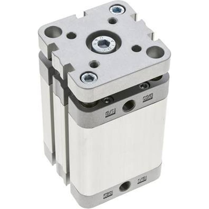 ISO 21287 Compacte Dubbelwerkende Cilinder 50-50mm - Magnetisch - Niet-roterend