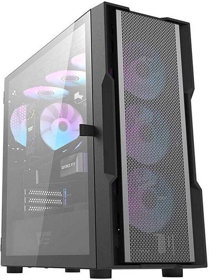 Darkflash Computer case DK431 Mesh (black) - Case - Miditower - Zwart