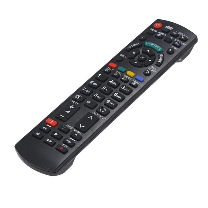 Universele IR draadloze controller IR-afstandsbediening LCD LED TV-afstandsbediening Compatibel met Panasonic zwart
