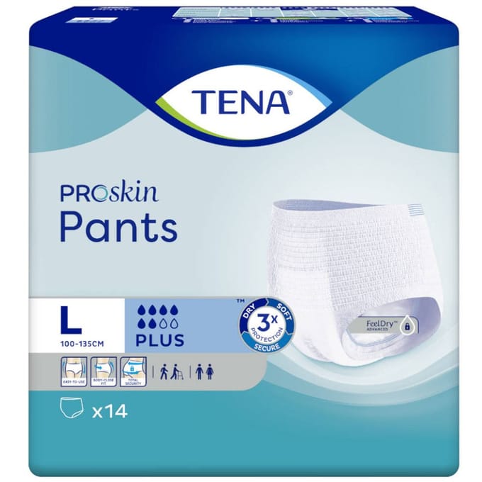 Tena Proskin Pants Plus Large - 1 pak van 14 stuks