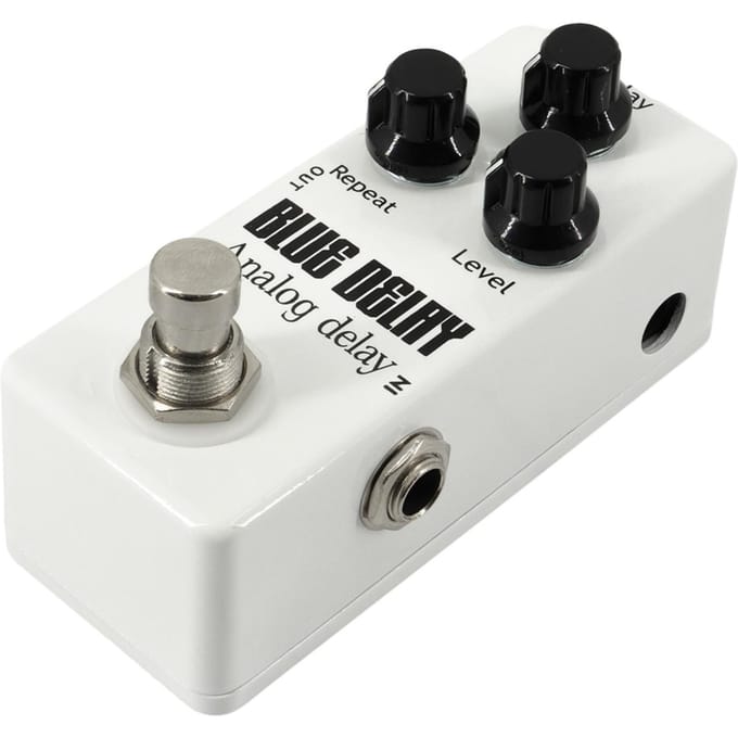 Gitaar Analoog Delay Pedaal Elektrische Gitaar Effect Pedaal True Bypass Zinklegering Shell DC 9V 6.35mm wit