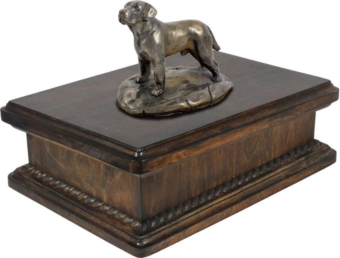Labrador Retriever urn - elegante urn met hondenstandbeeld voor as