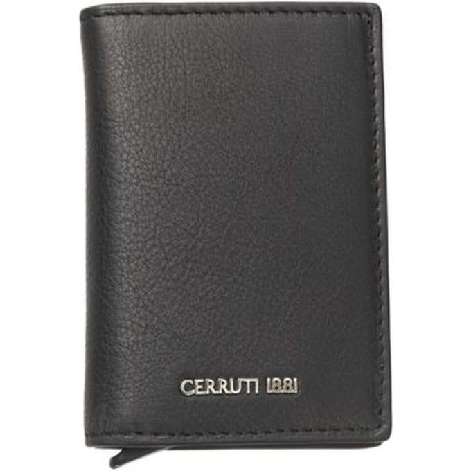 Cerruti 1881 Zwarte Kalfsleren Herenportemonnee