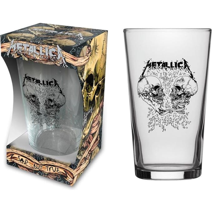 Metallica Bierglas - Sad But True - voor Geen - transparant