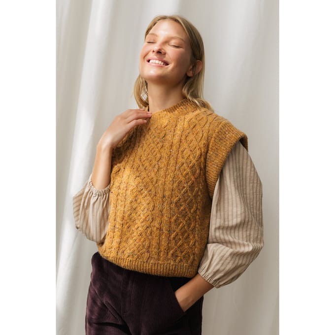 TWOTHIRDS Annalong Knit Mustard Taglia: S | Maglioni a maglia Outlet | Donna | Giallo