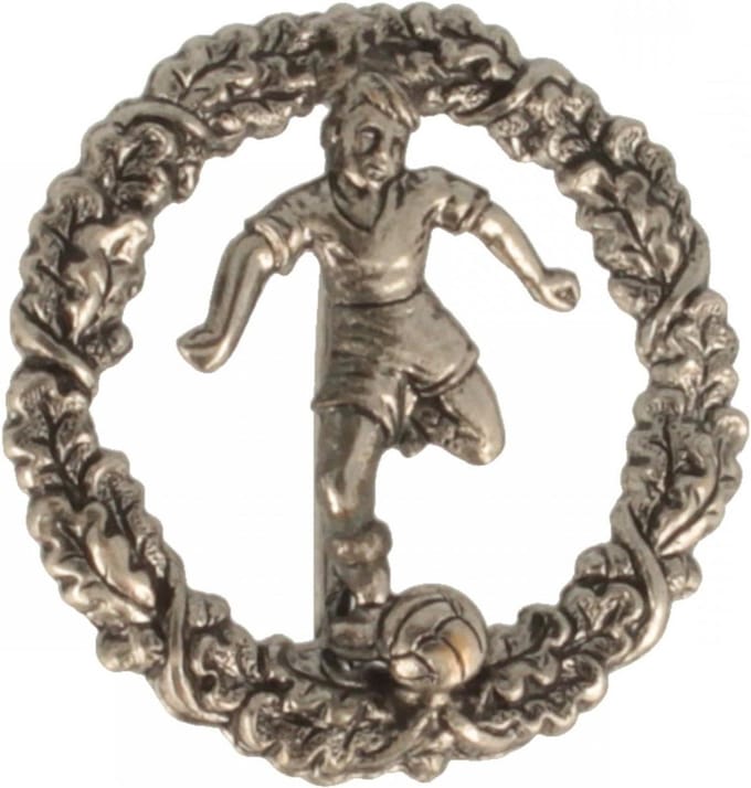Hoedversiering - Badge - Sportaccessoire - Handgemaakt in Duitsland - 3 cm diameter - Messing