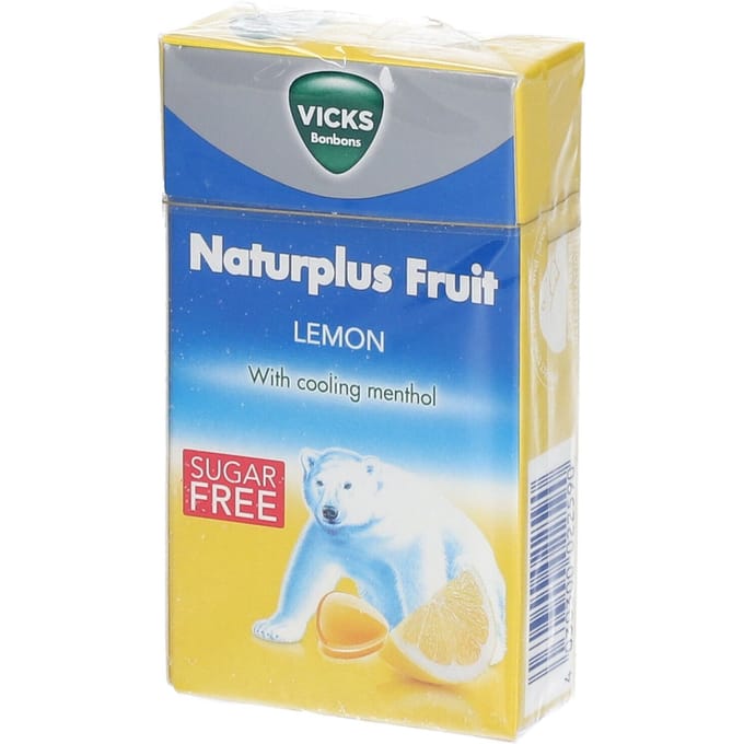 Vicks Naturplus Citroen Suikervrij 40 Bonbons