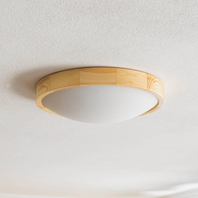 Envostar Zeus plafondlamp van hout, grenen, Ø 37 cm