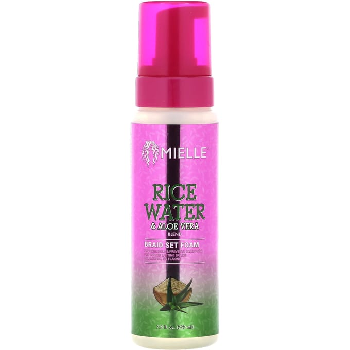 Mielle, Braid Set, Rice Water and Aloe Vera Mix, 7.5 fl oz (222 ml) pink