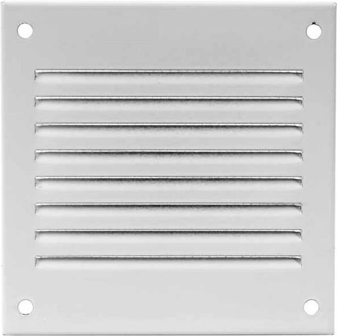 Metalen rooster 100x100mm wit - MR1010