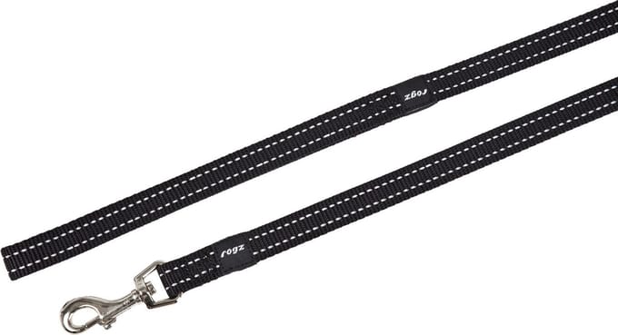 Rogz For Dogs Snake Lijn Long Zwart