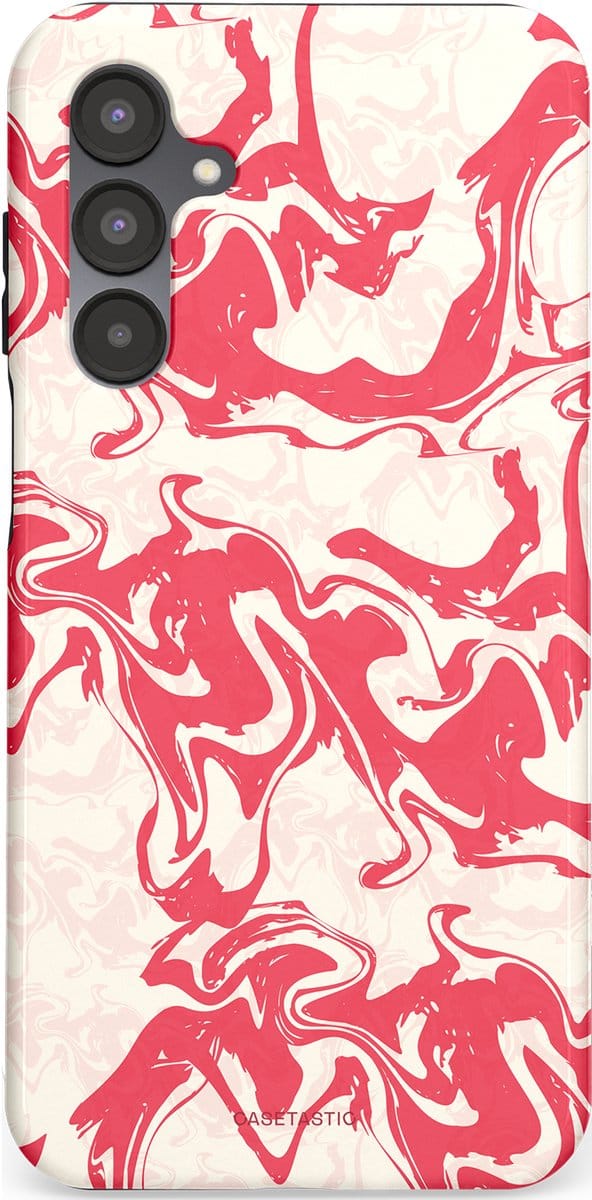 Casetastic hoesje geschikt voor Samsung Galaxy A16 - Dubbellaagse bescherming - Marshmellow Explosie - Fashion Case - Koraal Wit Crème Lichtroze