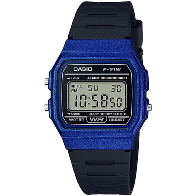 Casio Retro Vintage F-91WM-2A Unisex Horloge 33mm 3 ATM
