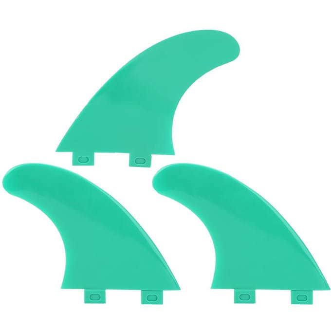 3 stuks FCS G5 Surfboard Staartvin Links Midden Rechts Surfaccessoires voor Longboard ShortboardGroen groen