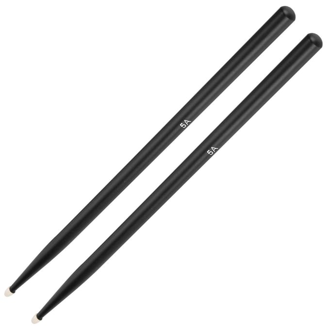 1 Paar 5A Drumstokken Esdoornhout Drumstokken Instrumenten Accessoires (Zwart) gray
