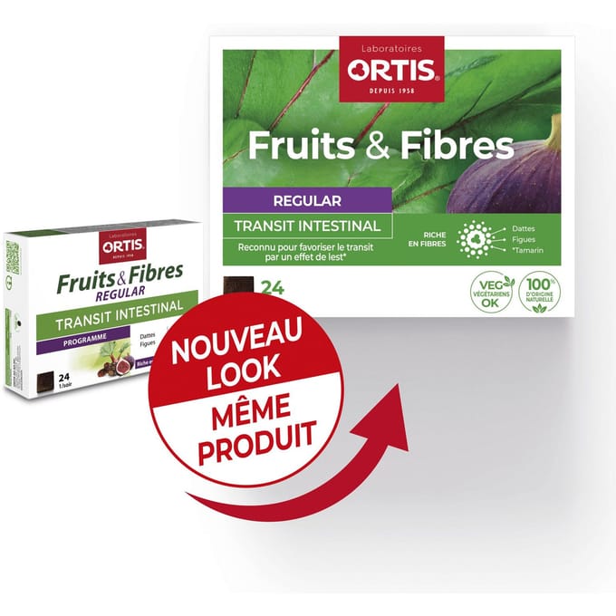 Ortis® Vruchten & Vezels Regular Blokjes 24 Kubus