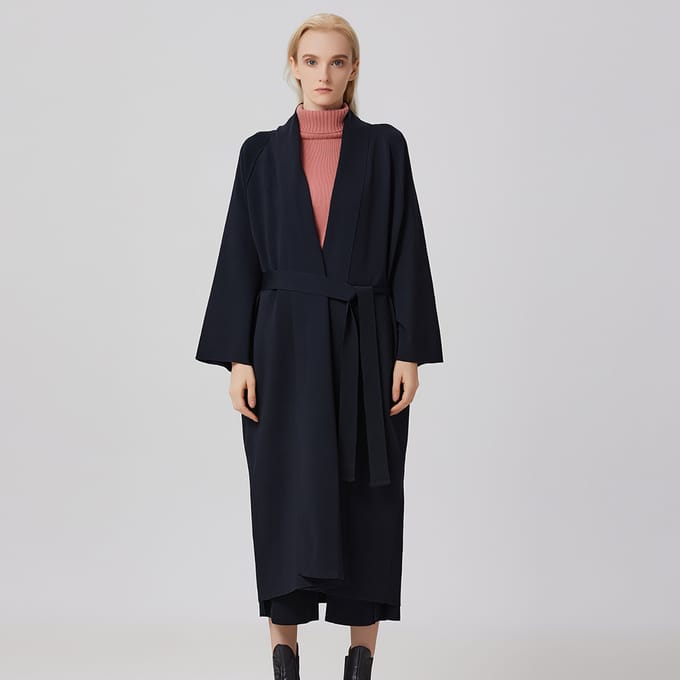 Lang vest in kimonostijl