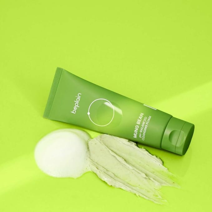 Beplain - Mung Bean - pH-Balanced Cleansing Foam - 80ml - Korean Skincare