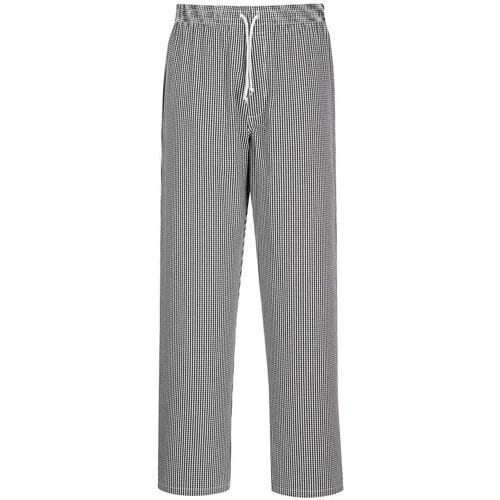 GGM Gastro (5 Stück) Kochhose Bromley - Schwarzkaro - Größe: M