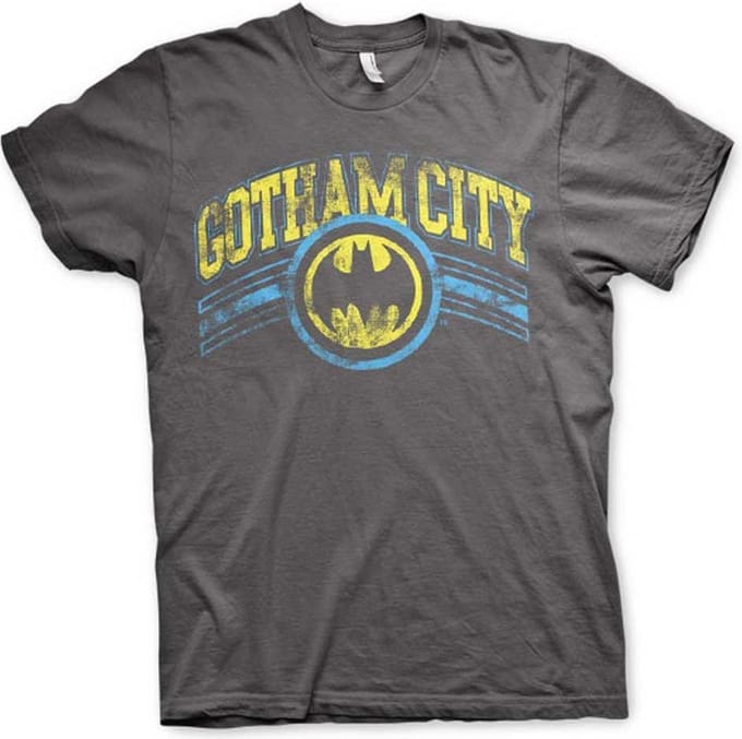 DC Comics Batman Heren Tshirt -M- Gotham City Grijs