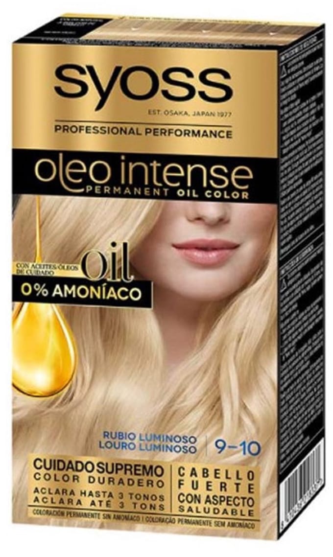 Permanent Dye Olio Intense Syoss Nº 9,10 Luminous Blonde