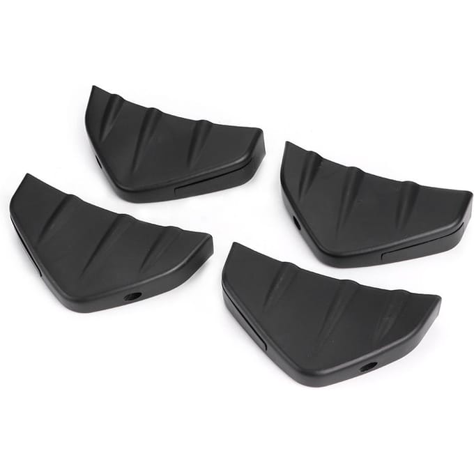 4 stuks Auto Achterbumper Diffuser Vin Spoiler Lip Universeel Auto Accessoire black