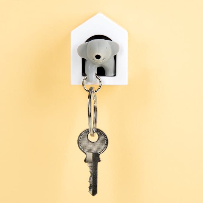 Qualy Elephant Sleutelhanger - Grijs