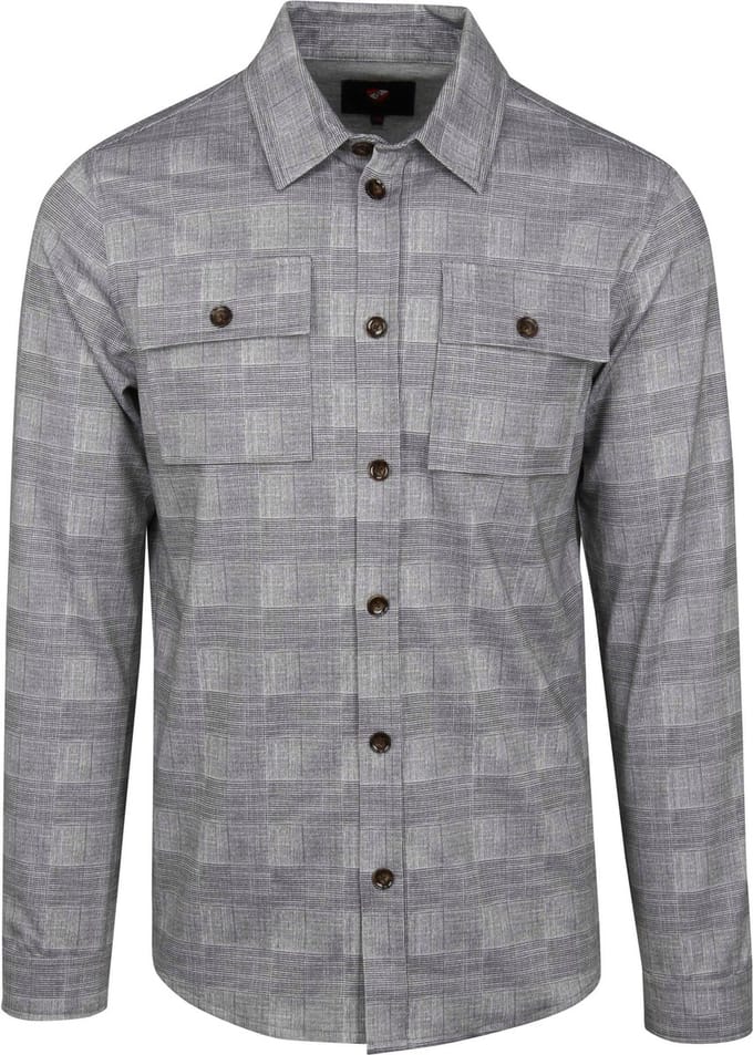 Suitable Liv Overshirt Geruit Grijs - Maat 52 - Heren