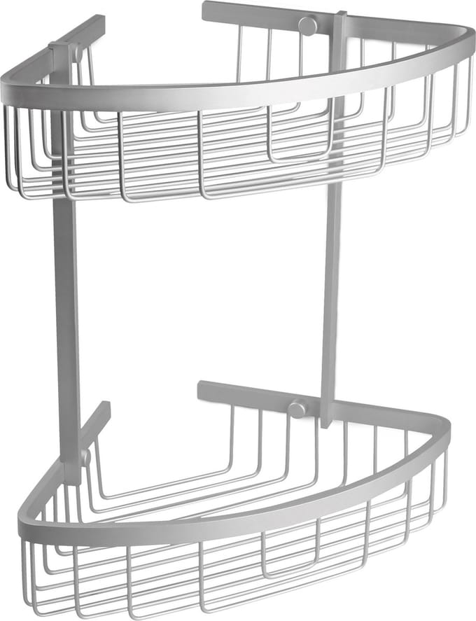 Hoek doucherek / badkamer rek / douche rek aluminium
