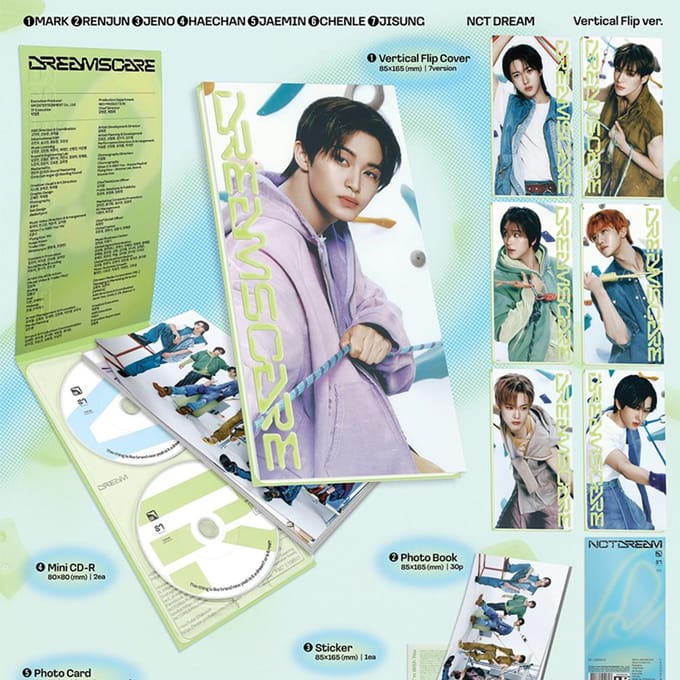 NCT DREAM [DREAMSCAPE] Verticale Flip Ver. Random 1ea black