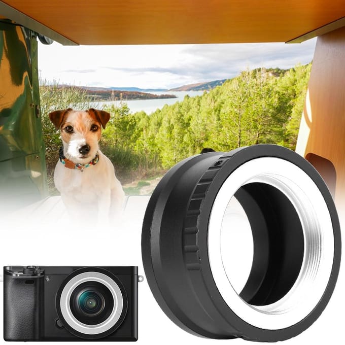 Bague Adaptatrice M42-NEX pour Objectif M42 vers Boîtier d'Appareil Photo Sony NEX gray