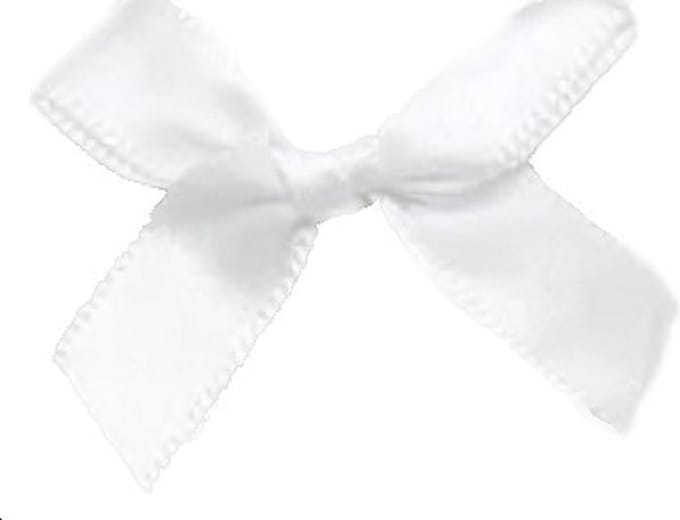 BamBella® - Strikjes - Wit - 100 stuks decoratie knutselen Kleine strikken