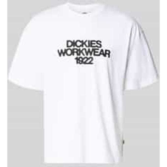 T-shirt met labelprint model 'TORREY'