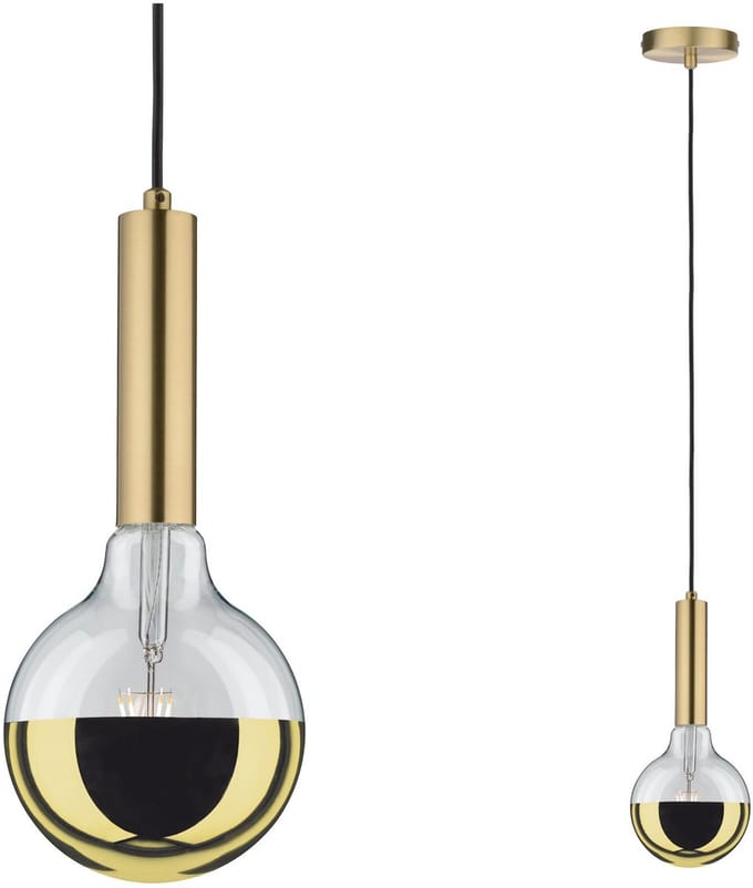 Neordic Hanglamp Kine E27 max. 60W Messing geborsteld dimbaar Metaal