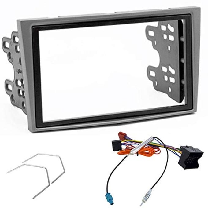 2 DIN Radiopaneel Frame met Montagebeugels, Antenne Adapter en ISO Aansluitkabel voor Opel