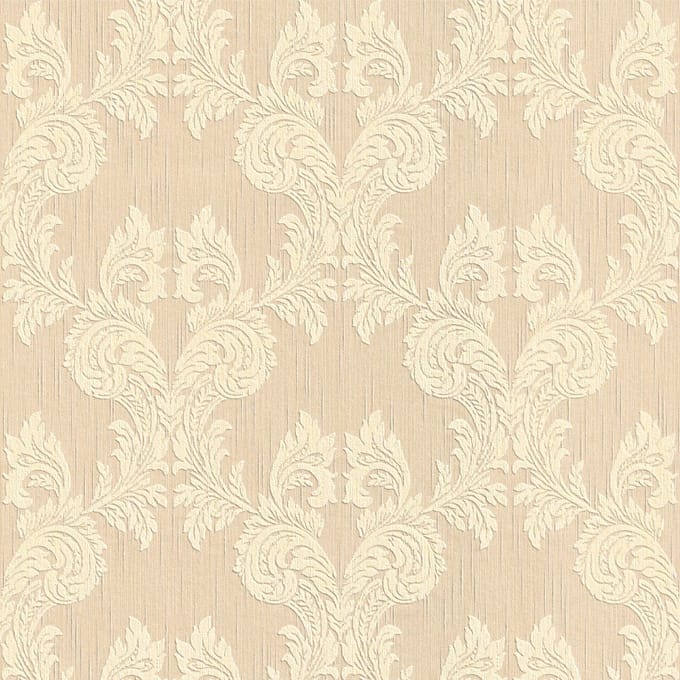 Textiel look behang Profhome 956302-GU textiel behang gestructureerd in textiel look mat beige geel 5,33 m2