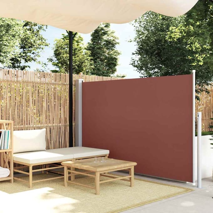 vidaXL - Tuinscherm - uittrekbaar - 140x500 - cm - bruin