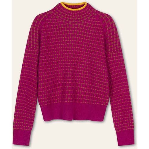 Oilily Kubb Trui- maatM Fuchsia Roze