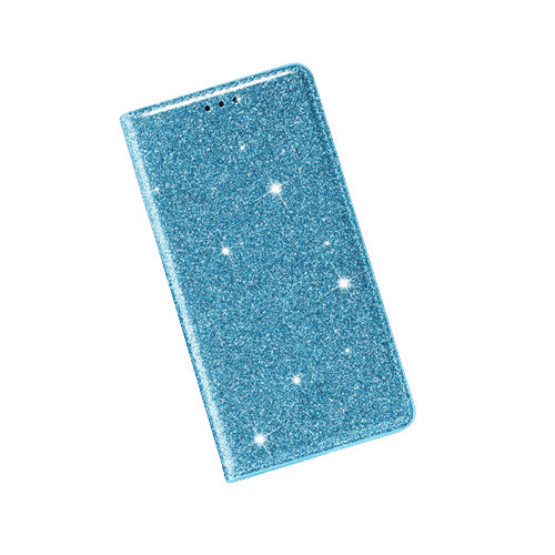 Comfycase  Samsung Galaxy A20e Flash Powder Slim-Fit Flipcover Blauw