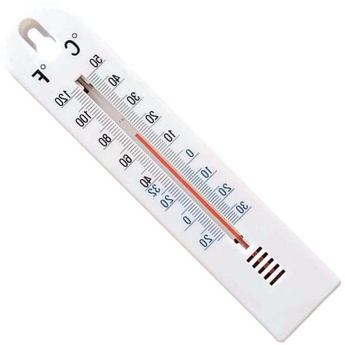 Wandtemperatuurmeter - Klimaatmeter Buiten - Temperatuur Bewaken - Niet-verblindend Display - 203 cm - Wit