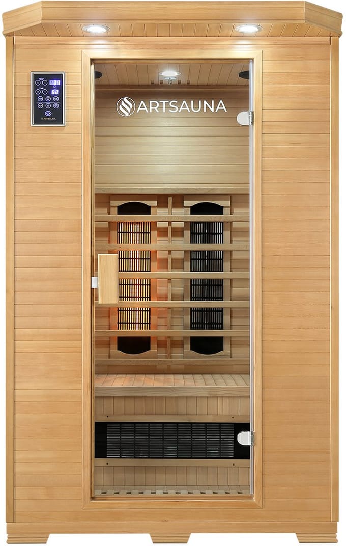 Infraroodcabine Oslo - Triplexverwarming - 120x100x190 cm - 2 personen