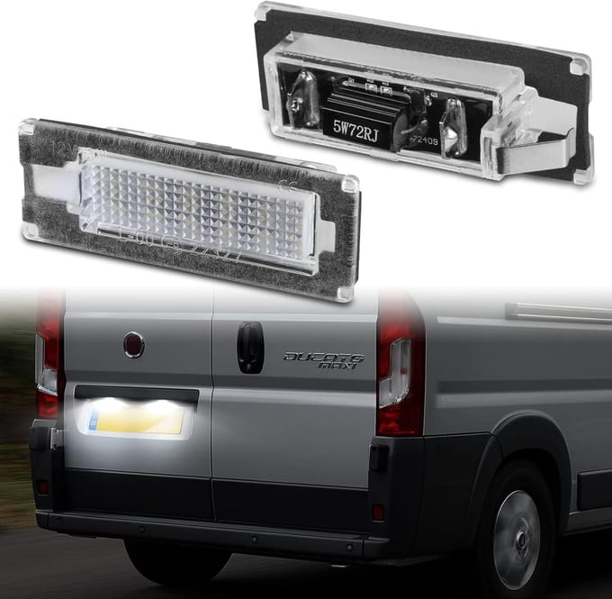 Kentekenplaatverlichting LED - Nummerplaat Lampen - Auto Verlichting - CanBus Error Free - 12 Volt - Wit