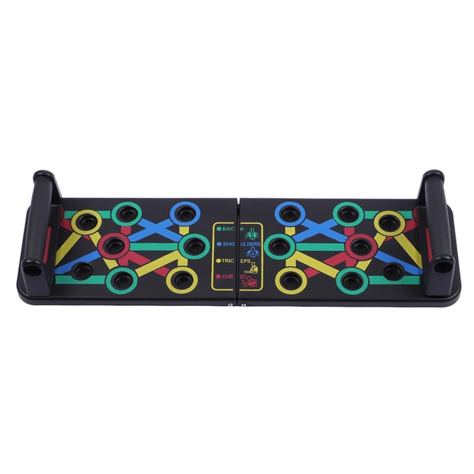 Opvouwbaar Druk Op Bord Thuis Workout Fitness Apparatuur Multifunctioneel voor Spier Training black