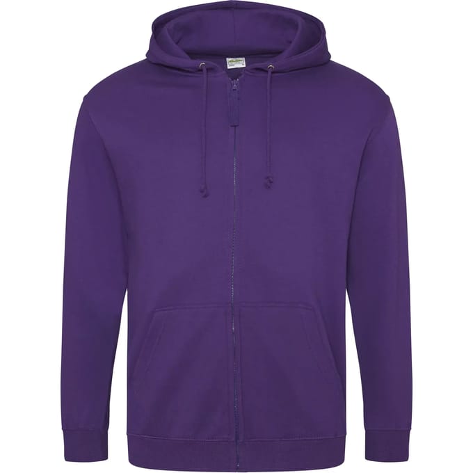 Vegan Hoodie met ritssluiting en capuchon Purple - S