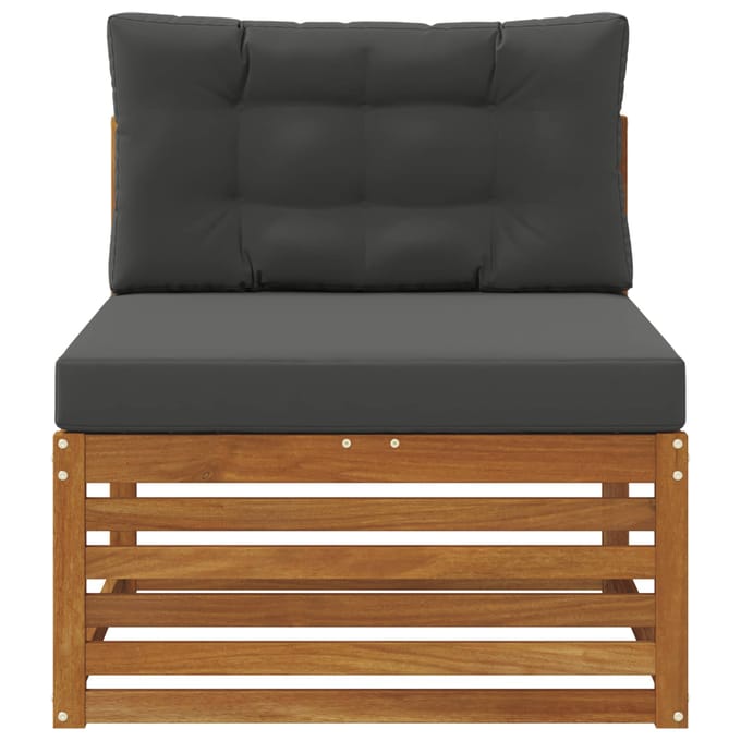 vidaXL - Buiten - Middelste - sofa - Massief - Acacia - Hout - Naturel