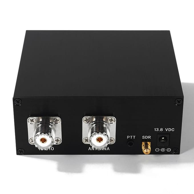 160MHz 100W Antenne Deler SDR Transceiver TR Schakelaar Aluminium Legering Doos Apparaat zwart