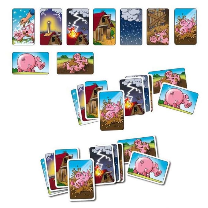 White Goblin Games - Moddervarkens - kinderspel - 2 tot 4 spelers - 15 minuten - Vanaf 7 jaar
