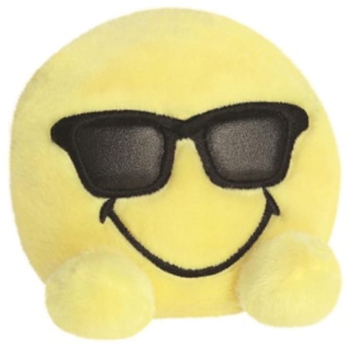 Palm Pals Zonnebril Smiley Pluche Knuffel 15 cm